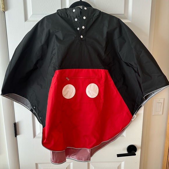 Authentic Disney Mickey Mouse Hooded Poncho with Hood and Ears sz XL/XXL - Picture 1 of 7